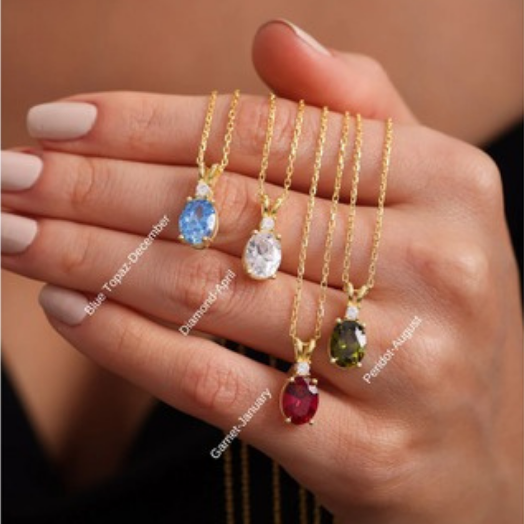 BIG BIRTHSTONE KOLYE