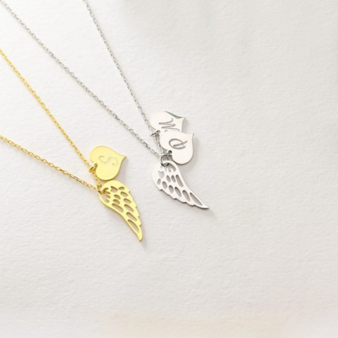 HEART DISC WING KOLYE