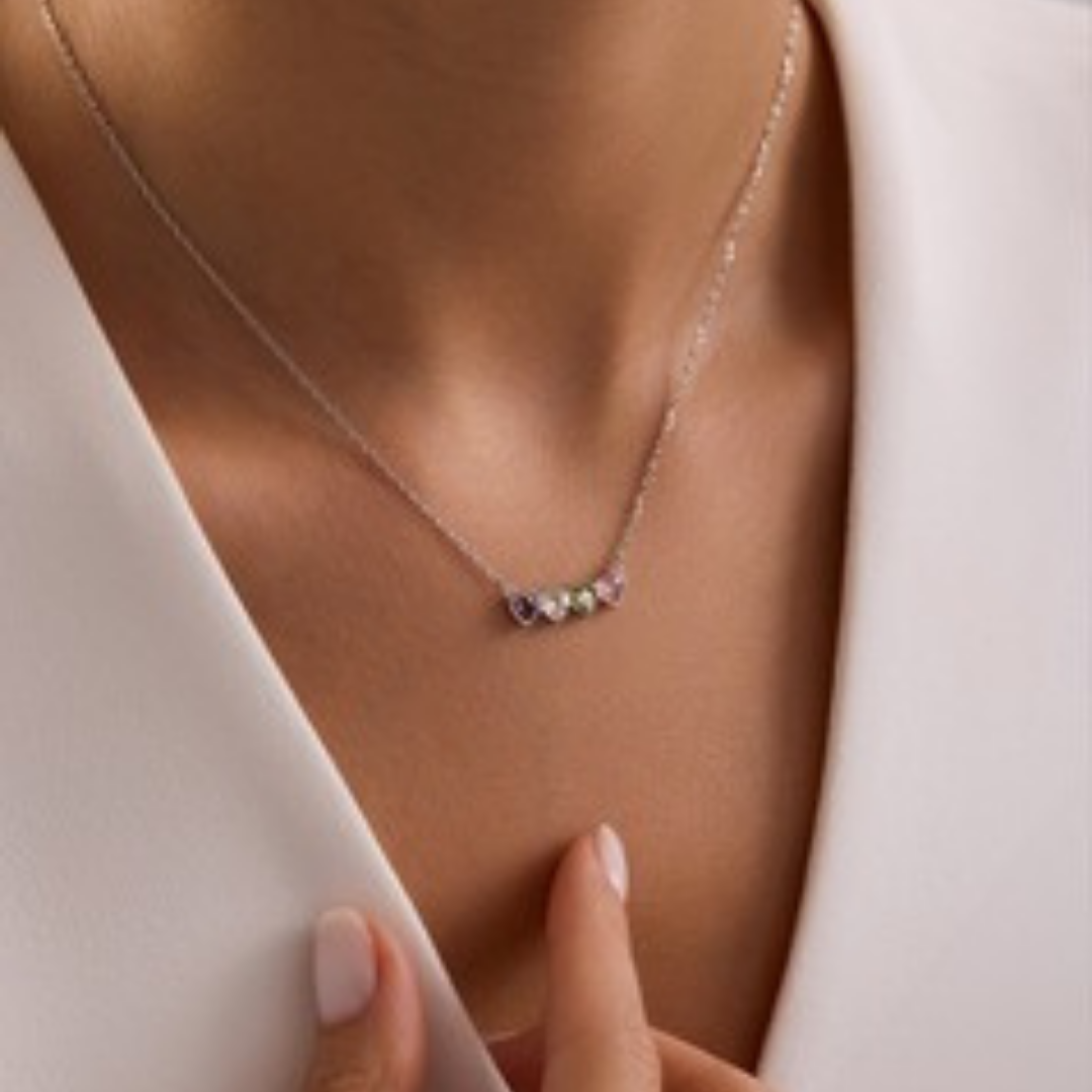 HEART BIRTHSTONE KOLYE