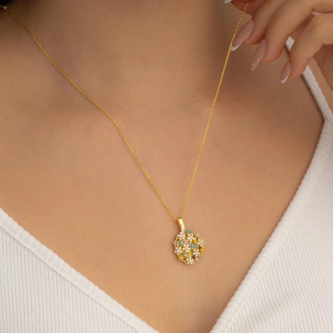 OPENABLE FLOWER NAME KOLYE