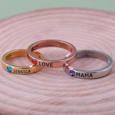 DAINTY BIRTHSTONE RING