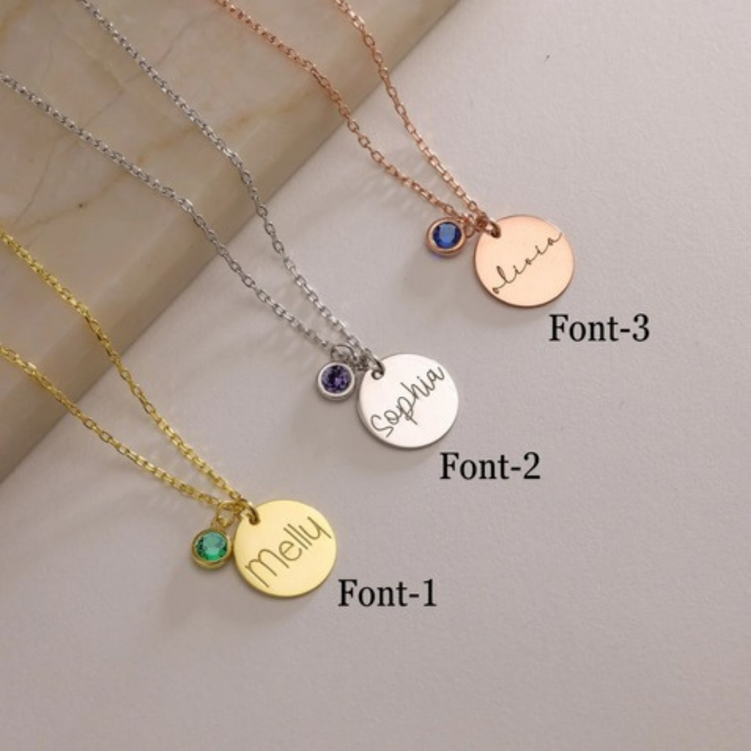DISK AND BIRTHSTONE KOLYE