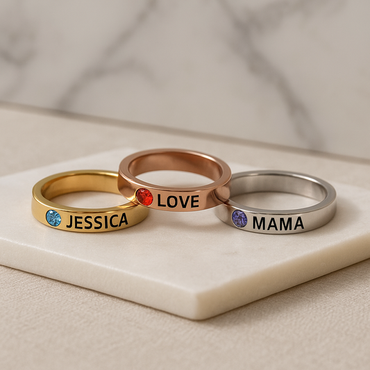 DAINTY BIRTHSTONE RING