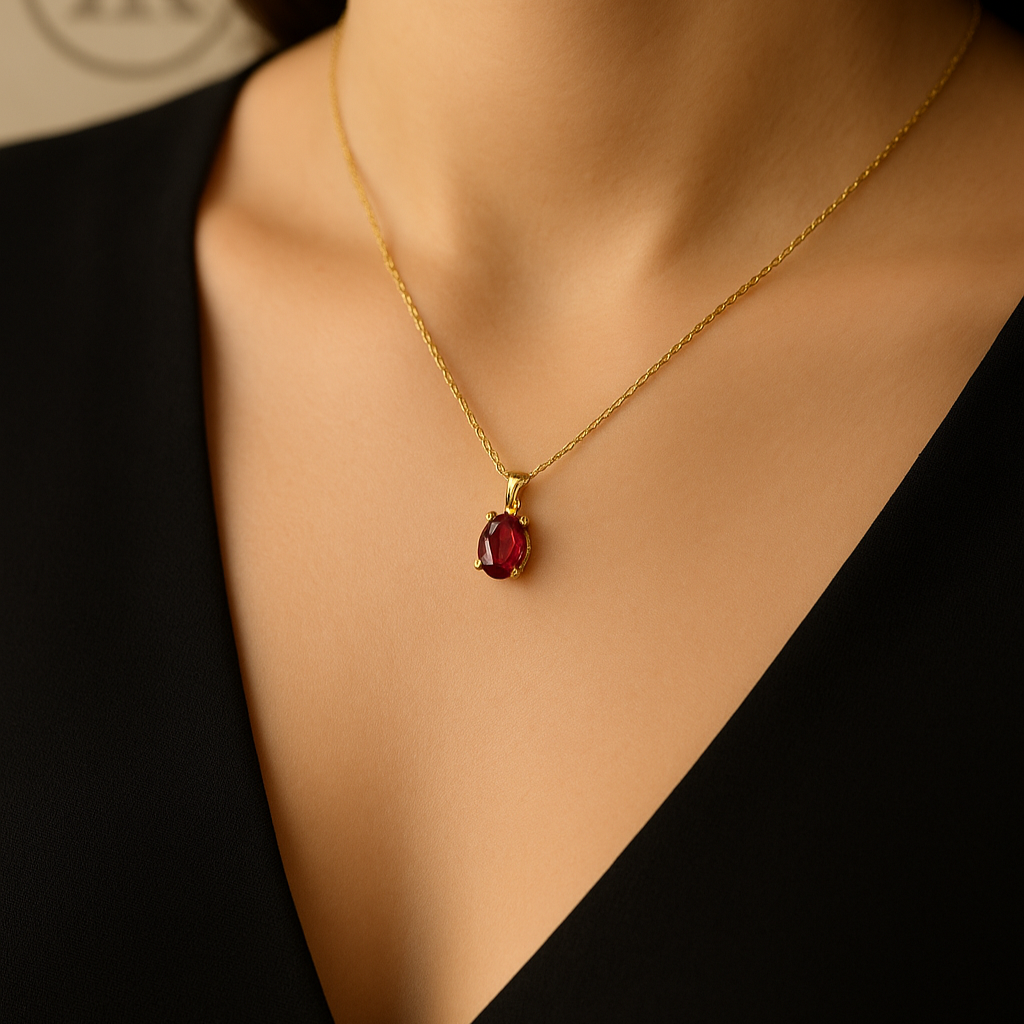 BIG BIRTHSTONE KOLYE
