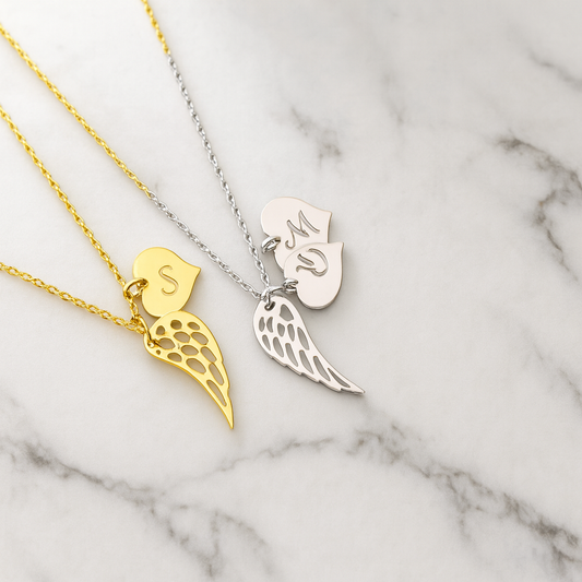 HEART DISC WING KOLYE