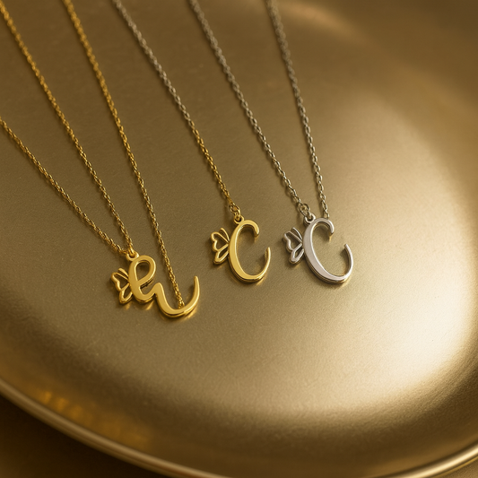 BUTTERFLY LETTER NECKLACE