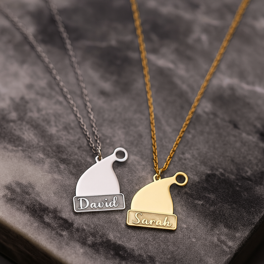 SANTA HAT NAME KOLYE