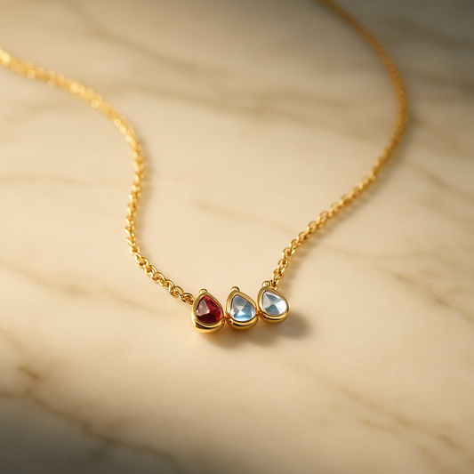 Drop Birthstone Necklace