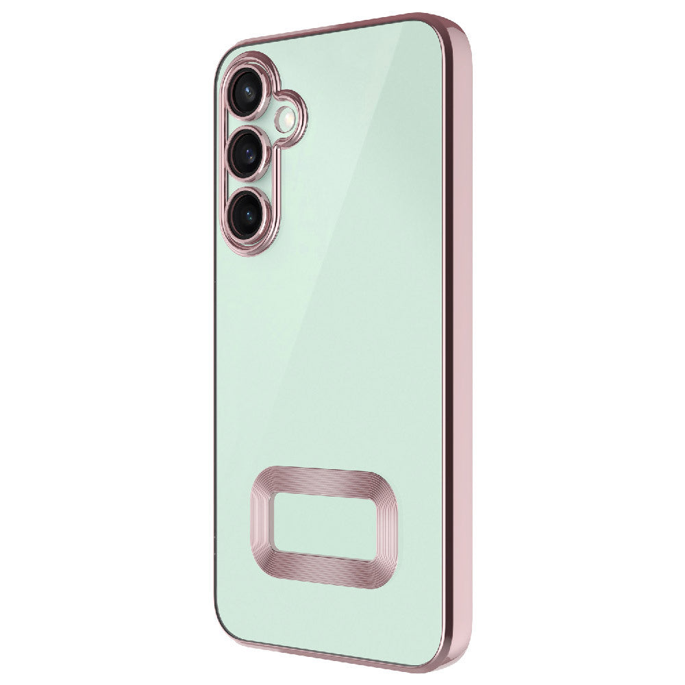 Galaxy A26 Case Camera Protection Logo Showing Zore Omega Cover Rose Gold