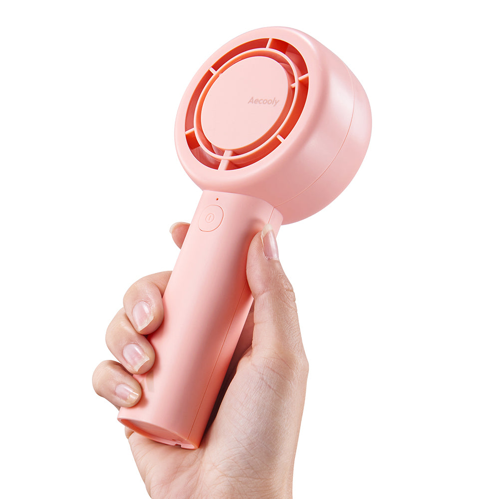 Aecooly PB01 İç Spiralli Çift Halka Hava Akışı Teknolojili 5 Kademeli Portatif Soğutucu El Fanı Siyah