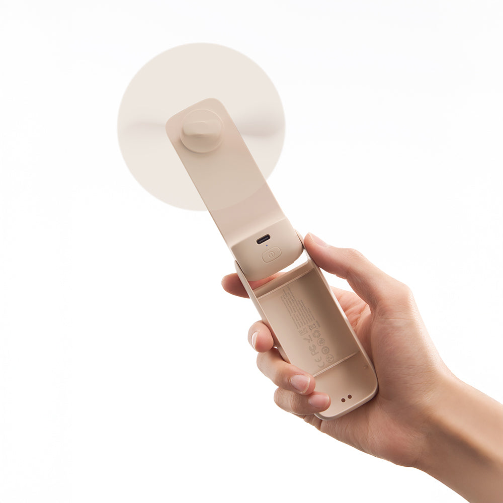 Aecooly PF01 Foldable 3-Stage Portable Cooling Hand Fan Beige