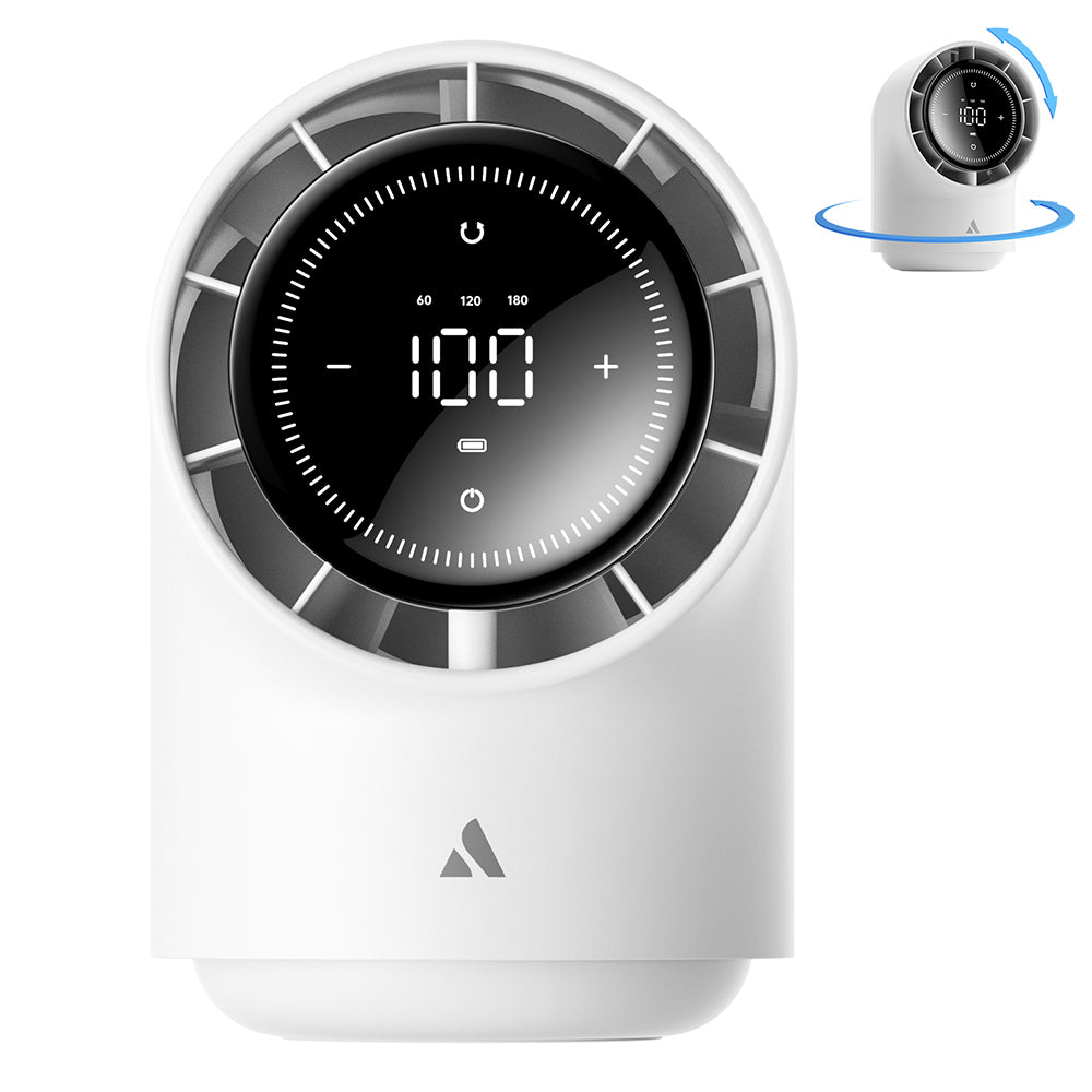 Aecooly TB01 Portable Cooling Table Fan with Digital LED Display White