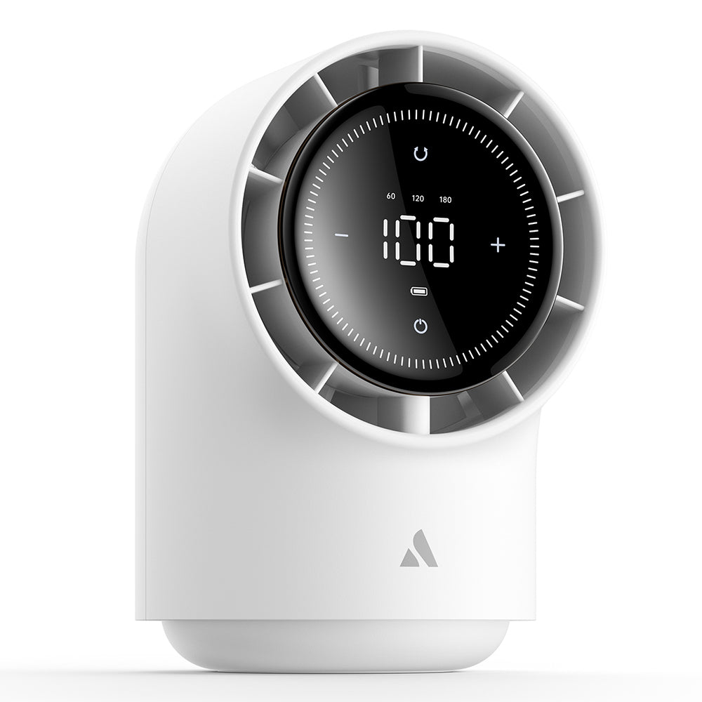 Aecooly TB01 Portable Cooling Table Fan with Digital LED Display White