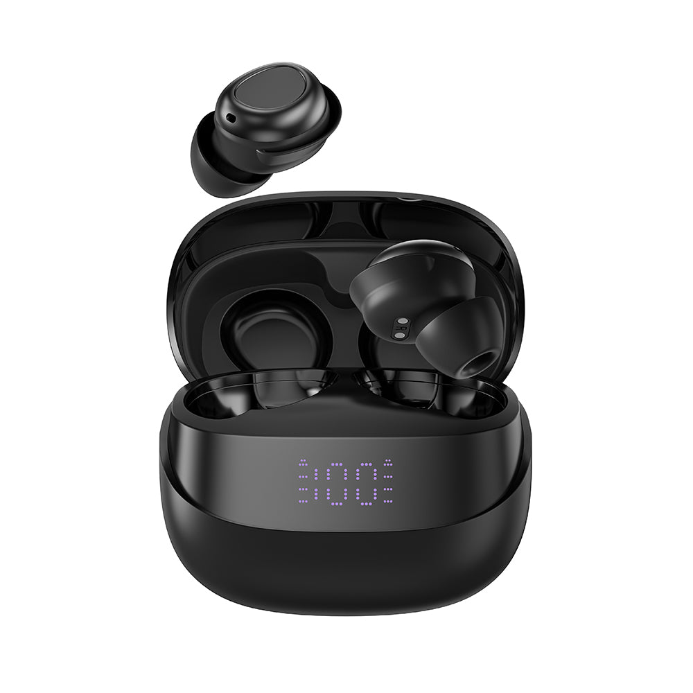 Amazingthing Amazsound Lite Dijital LED Göstergeli Kulak İçi Bluetooth Kulaklık v5.4 Siyah