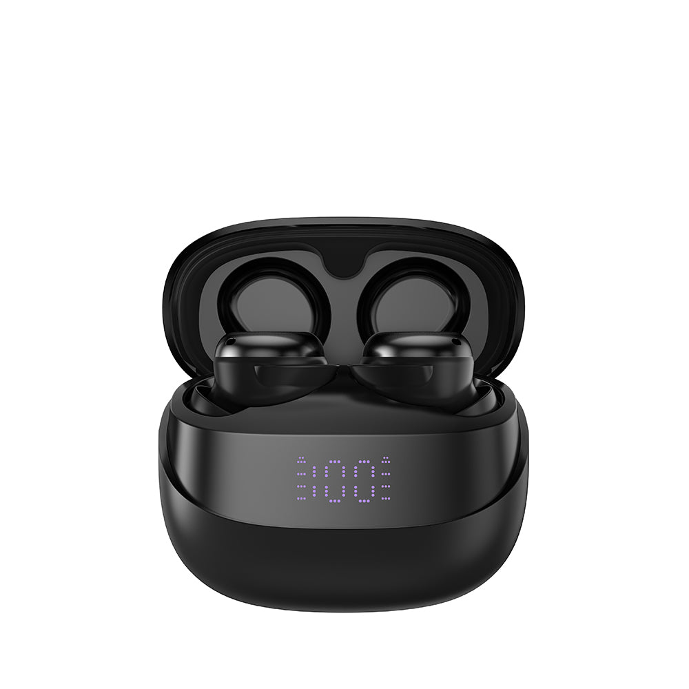 Amazingthing Amazsound Lite Dijital LED Göstergeli Kulak İçi Bluetooth Kulaklık v5.4 Siyah