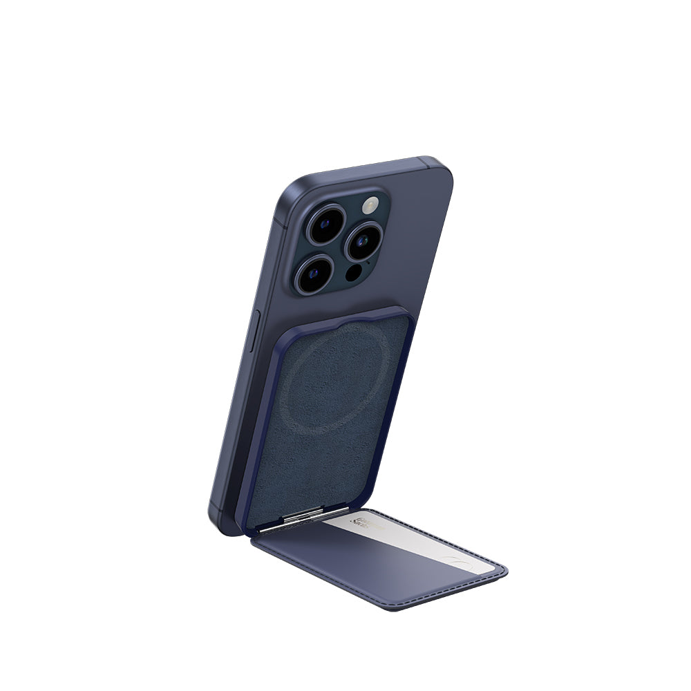 Amazingthing Glamour Link Functional Versatile Grip Stand Magnetic Card Holder Gray