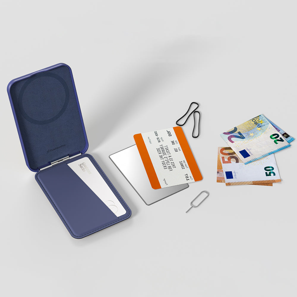 Amazingthing Glamour Link Functional Versatile Grip Stand Magnetic Card Holder Gray