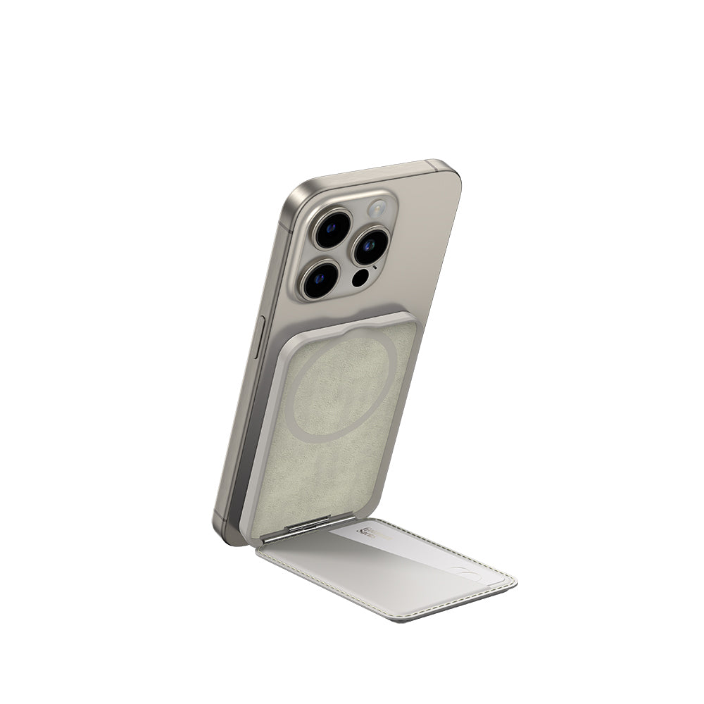 Amazingthing Glamour Link Functional Versatile Grip Stand Magnetic Card Holder Gray