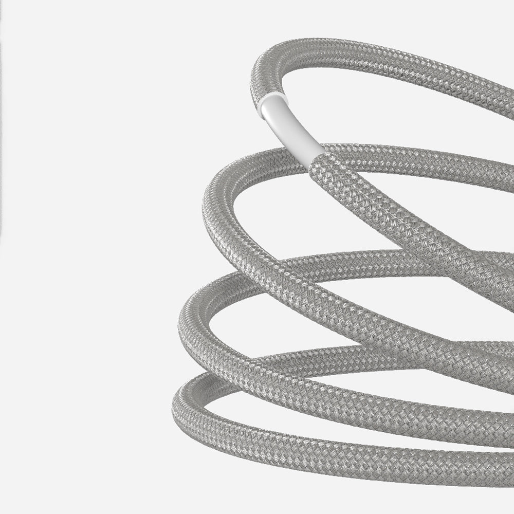 Amazingthing Thunder Pro USB3.2 Gen2 PD3.1 Port Korumalı Type-C to Type-C Kablo 120cm 240W 4K@60Hz Gri