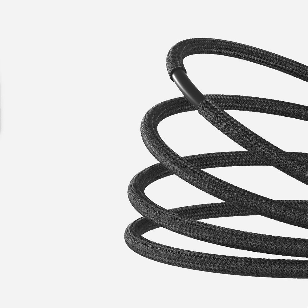 Amazingthing Thunder Pro USB3.2 Gen2 PD3.1 Port Korumalı Type-C to Type-C Kablo 2m 240W 4K@60Hz Siyah