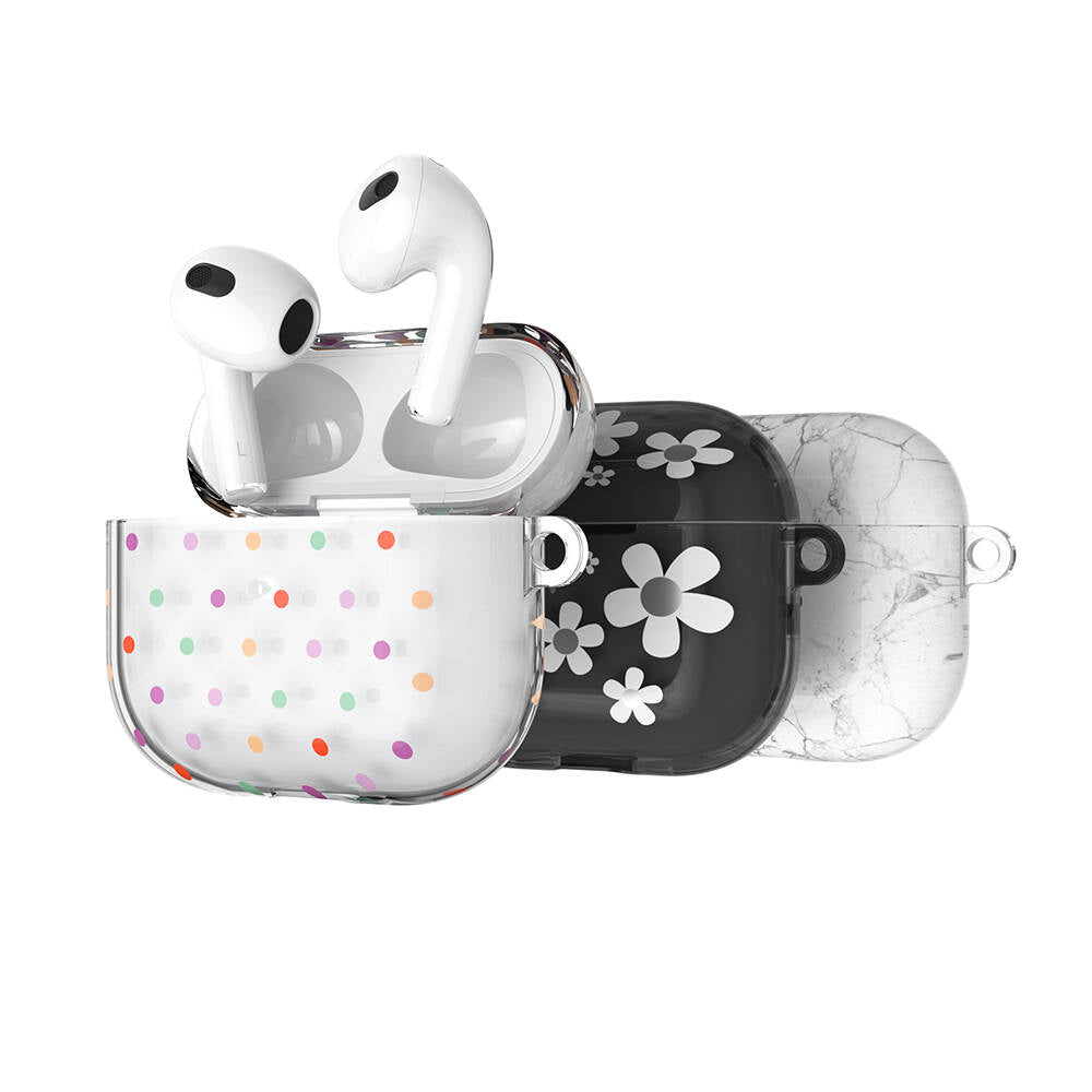 Apple Airpods 3. Nesil Kılıf Çift IMD Baskılı Lisanslı Switcheasy Artist Kapak Beyaz