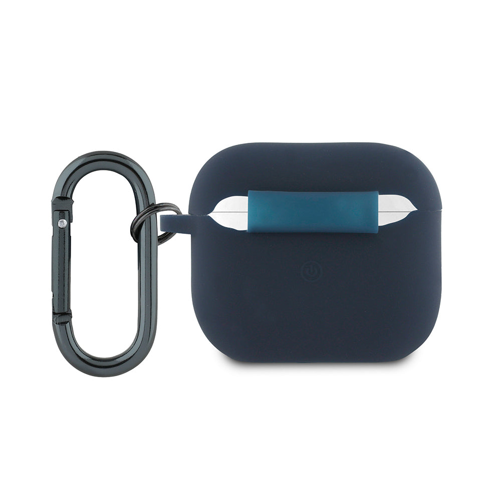 Apple Airpods 3rd Generation Case Redbull Original Licensed Print Logo Silicone Cover with Strap Dark Blue