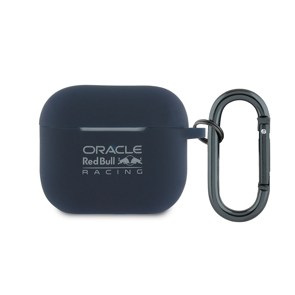 Apple Airpods 3rd Generation Case Redbull Original Licensed Print Logo Silicone Cover with Strap Dark Blue