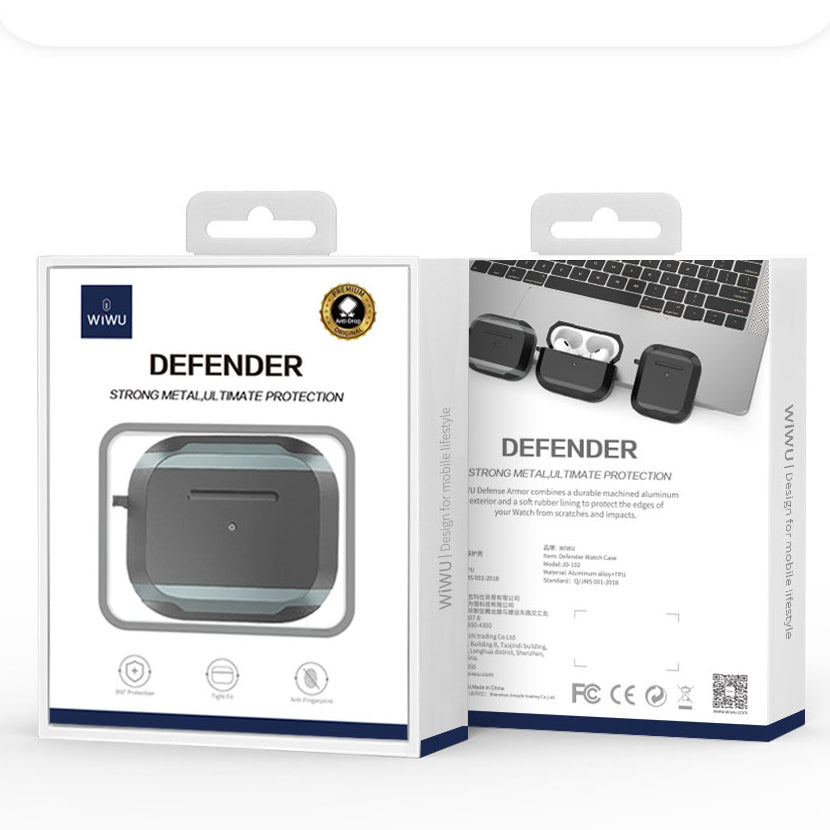 Apple Airpods 3rd Generation Case Wiwu JD-102 Defender Anti-Shock Protective Case Gray