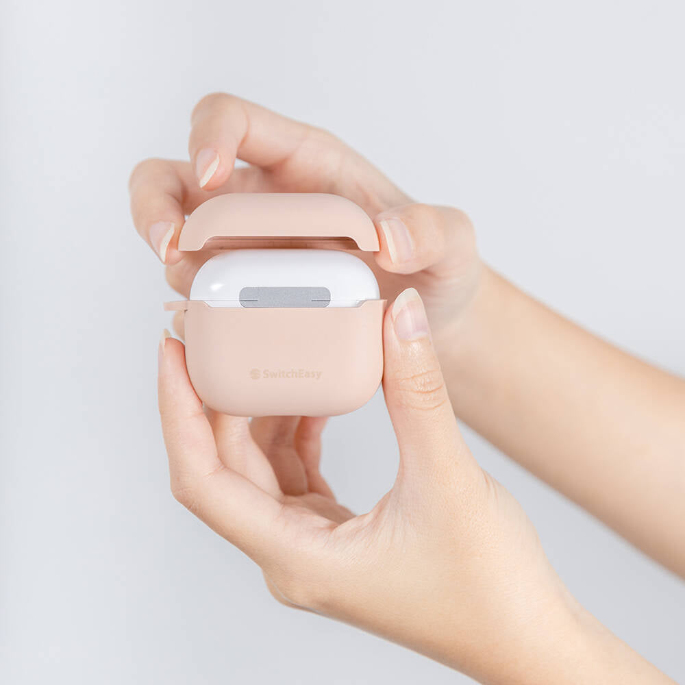 Apple Airpods 3rd Generation Case Soft Touch Liquid Silicone Design Licensed Switcheasy Skin Cover Pink
