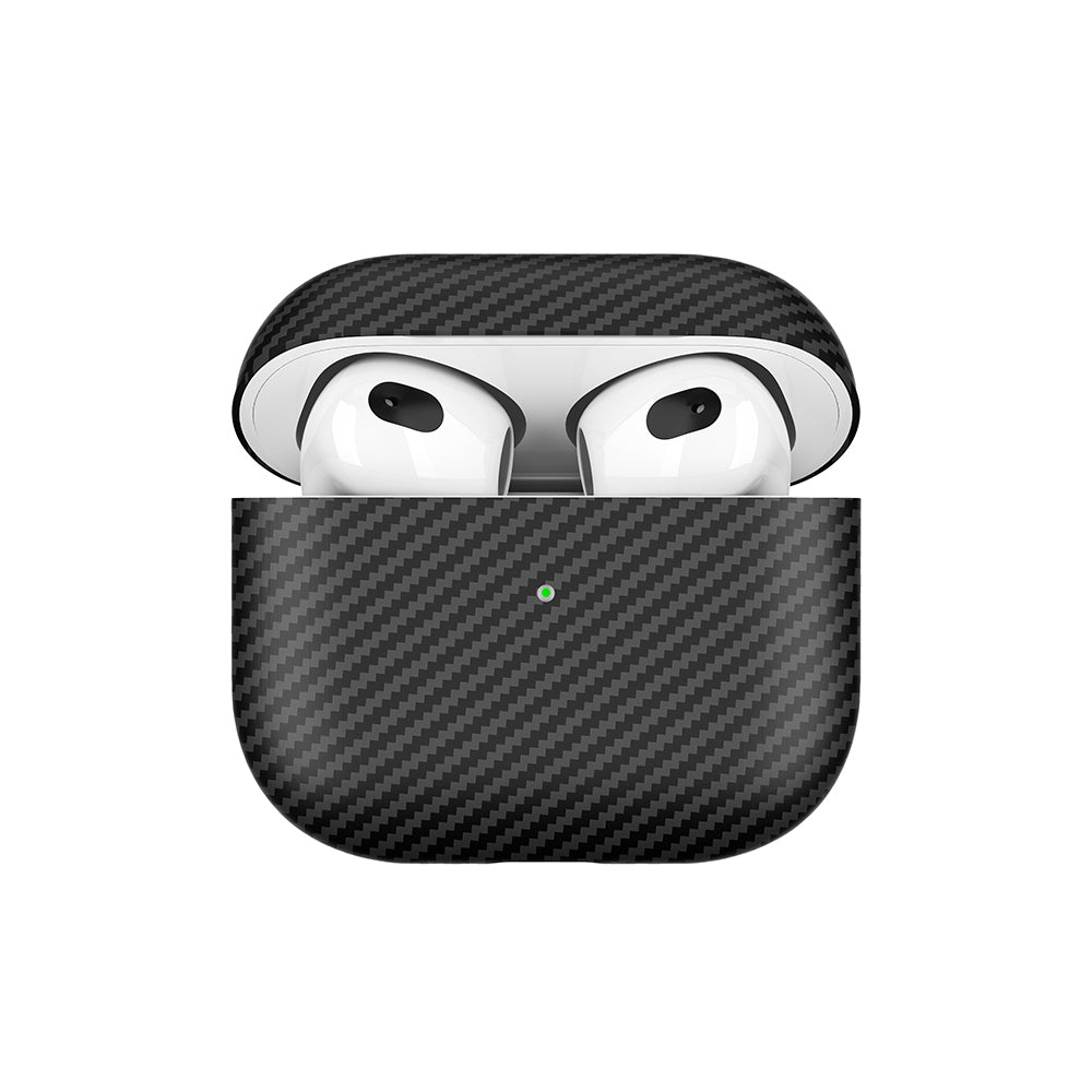 Apple Airpods 3rd Generation Zore Airbag 43 600D Carbon Fiber Headphone Case Black