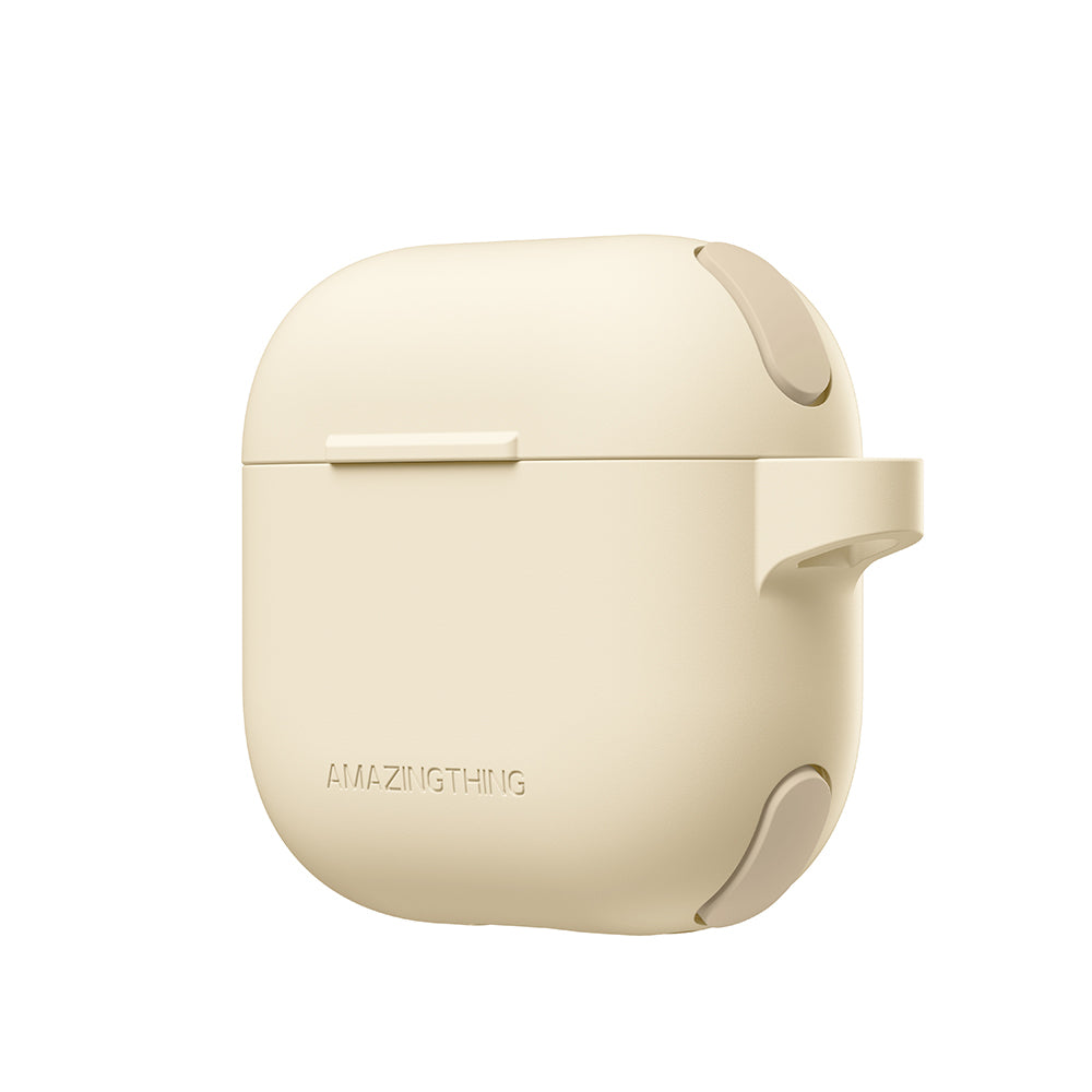 Apple Airpods 4 Amazingthing Airbag Köşe Tasarımlı Omni Serisi Silikon Kapak Pembe