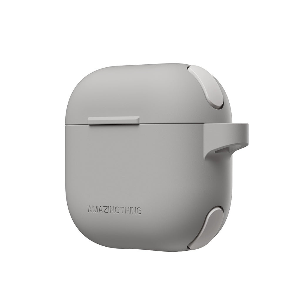 Apple Airpods 4 Amazingthing Airbag Corner Design Omni Series Silicone Cover Black