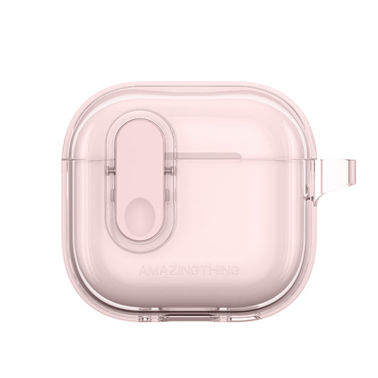 Apple Airpods 4 Amazingthing Magnetik Kilit Tasarımlı Minimal Serisi Kılıf Pembe