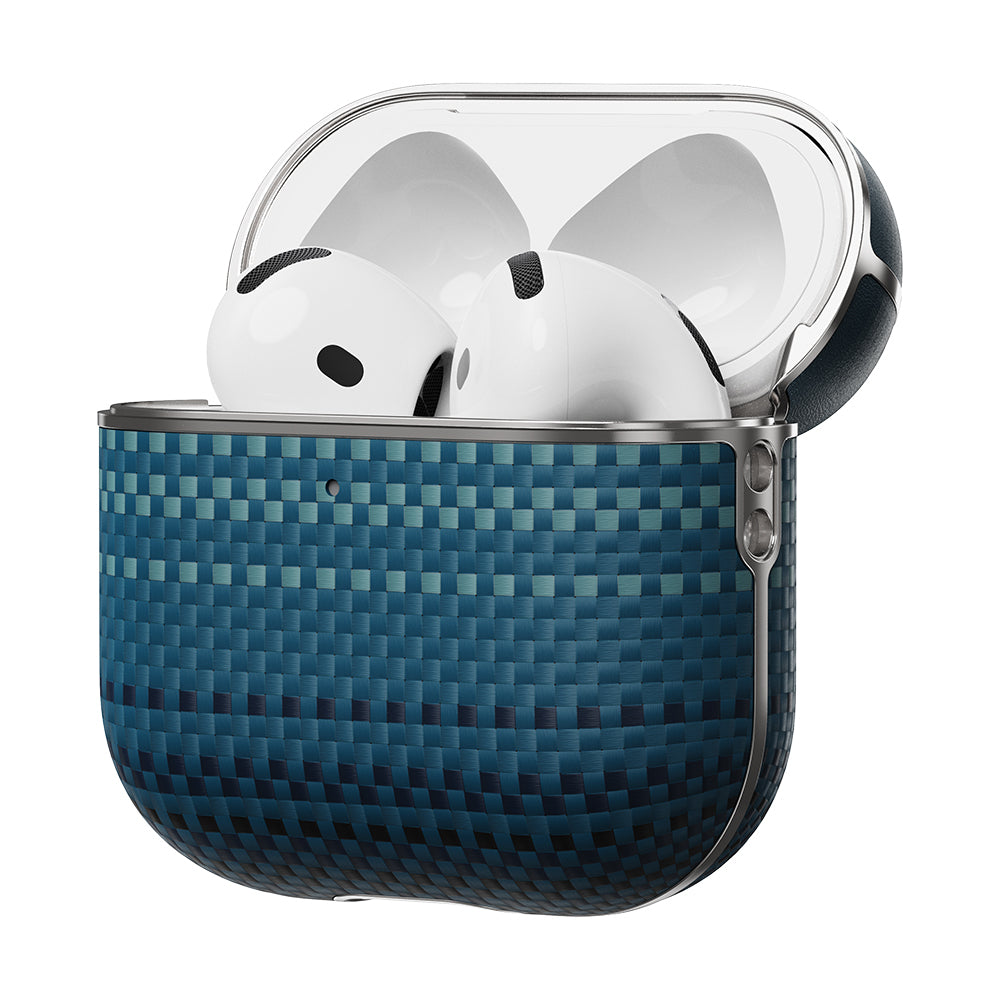 Apple Airpods 4 Case Aramid Fiber Pitaka Tactile Woven Sunset-Moonrise Series Sunset Cover Brown