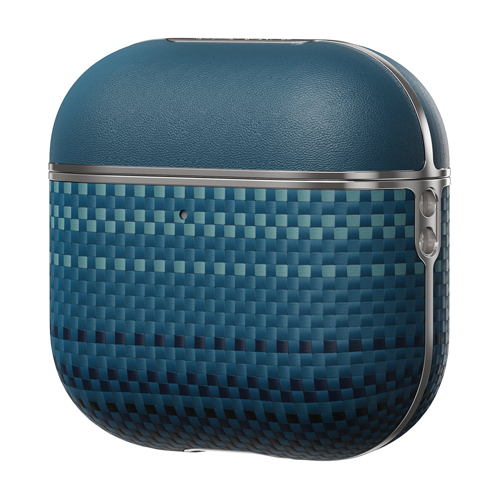 Apple Airpods 4 Case Aramid Fiber Pitaka Tactile Woven Sunset-Moonrise Series Sunset Cover Brown
