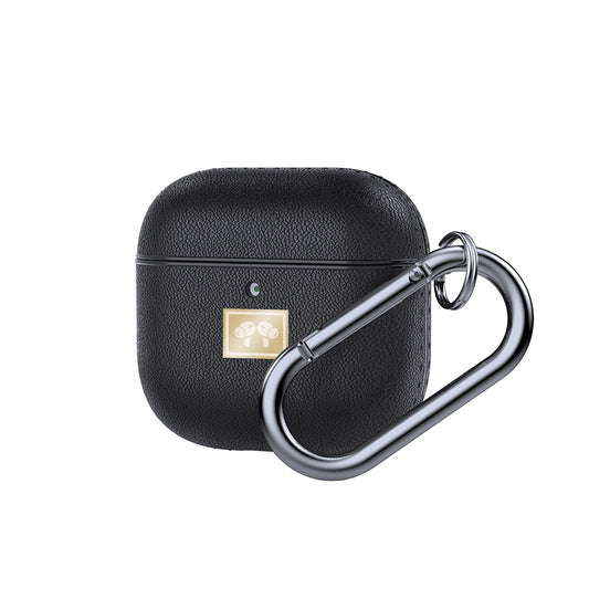 Apple Airpods 4 Kılıf Deri Görünümlü Askı Aparatlı Wlons Kılıf