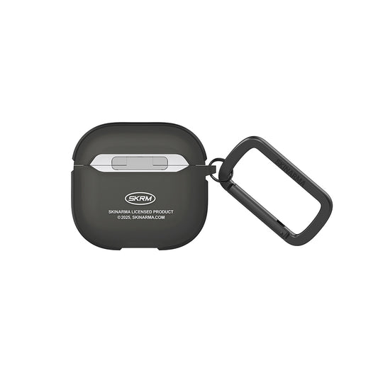 Apple Airpods 4 Case Skinarma Transparent Matte Design Kinzoku Case Black