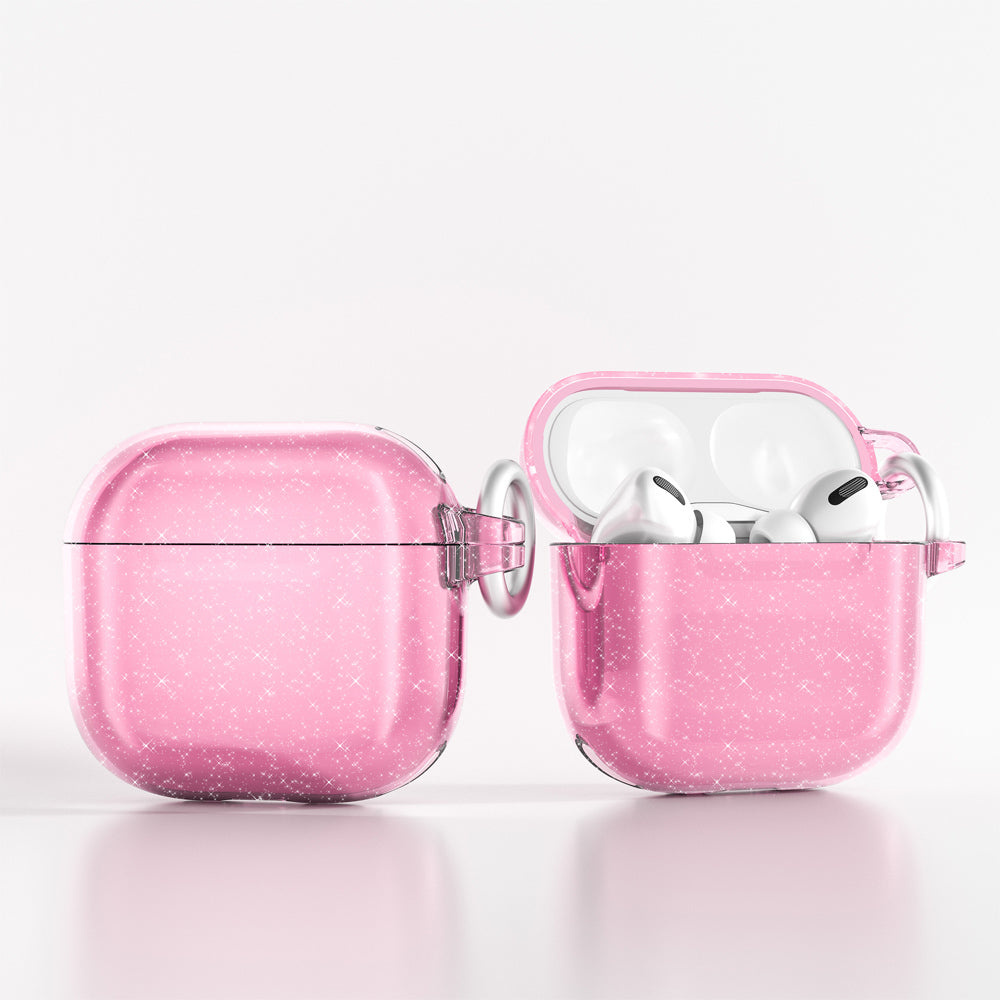 Apple Airpods 4 Zore Allstar Airbag 32 Shining Glitter Transparent Colorful Case Purple