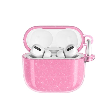 Apple Airpods 4 Zore Allstar Airbag 32 Parlayan Simli Saydam Renkli Kılıf Mor