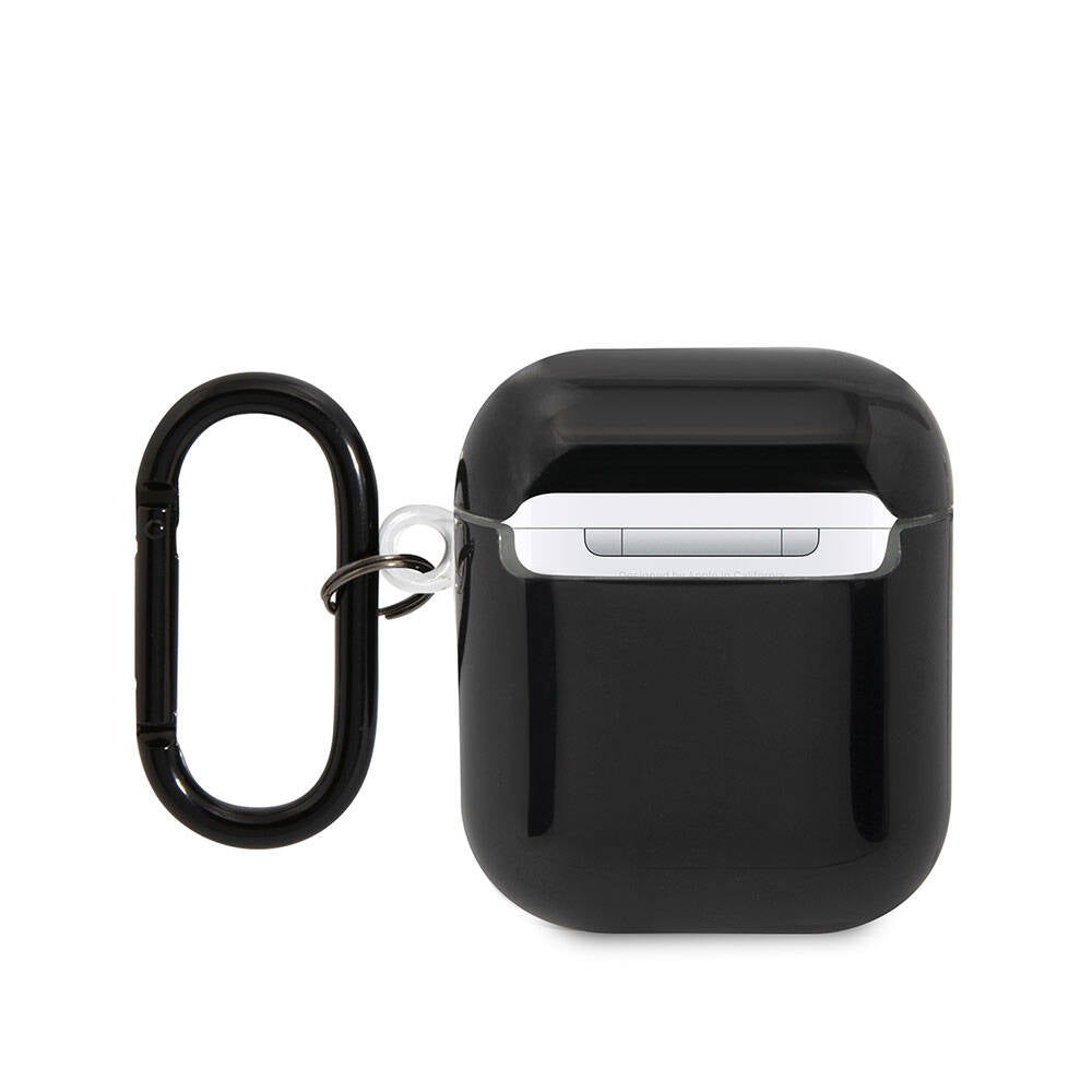 Apple Airpods Case BMW Original Licensed Multi-Color Striped Double IMD Print Logo Cover Black