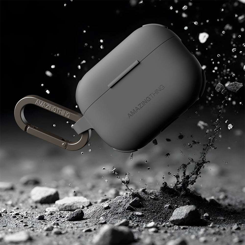 Apple Airpods Pro 2 Amazingthing Airbag Corner Design Omni Series Silicone Cover Desert Titanium