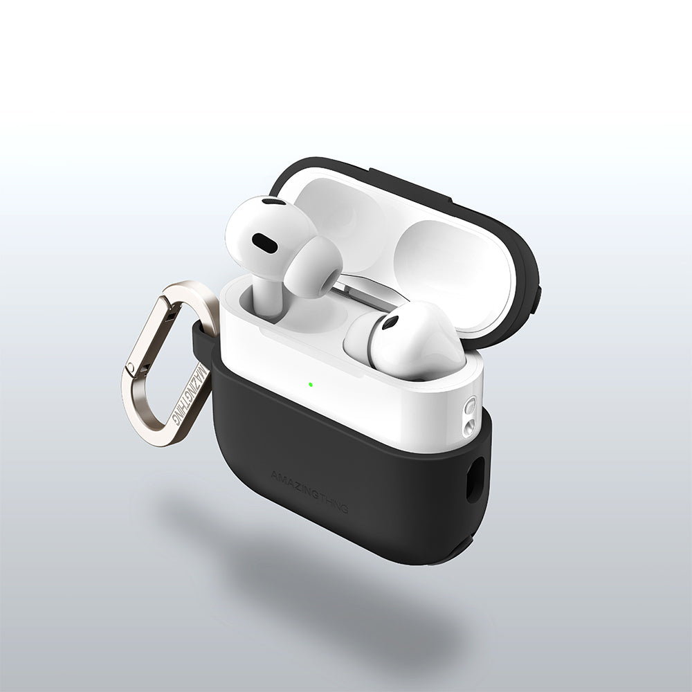 Apple Airpods Pro 2 Amazingthing Airbag Corner Design Omni Series Silicone Cover Desert Titanium