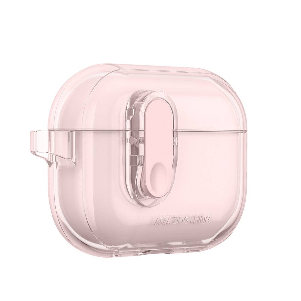 Apple Airpods Pro 2 Amazingthing Magnetik Kilit Tasarımlı Minimal Serisi Kılıf Şeffaf
