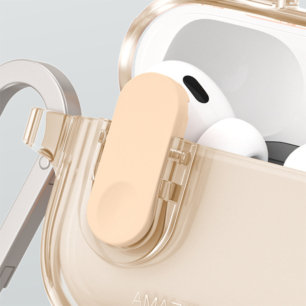 Apple Airpods Pro 2 Amazingthing Magnetic Lock Design Minimal Series Case Transparent