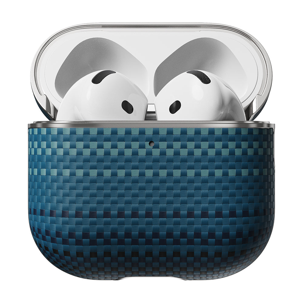 Apple Airpods Pro 2 Case Aramid Fiber Pitaka Tactile Woven Sunset-Moonrise Series Cover Brown