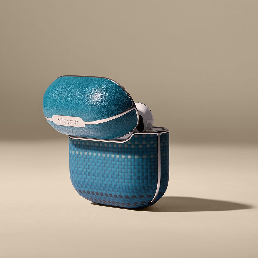 Apple Airpods Pro 2 Case Aramid Fiber Pitaka Tactile Woven Sunset-Moonrise Series Cover Brown
