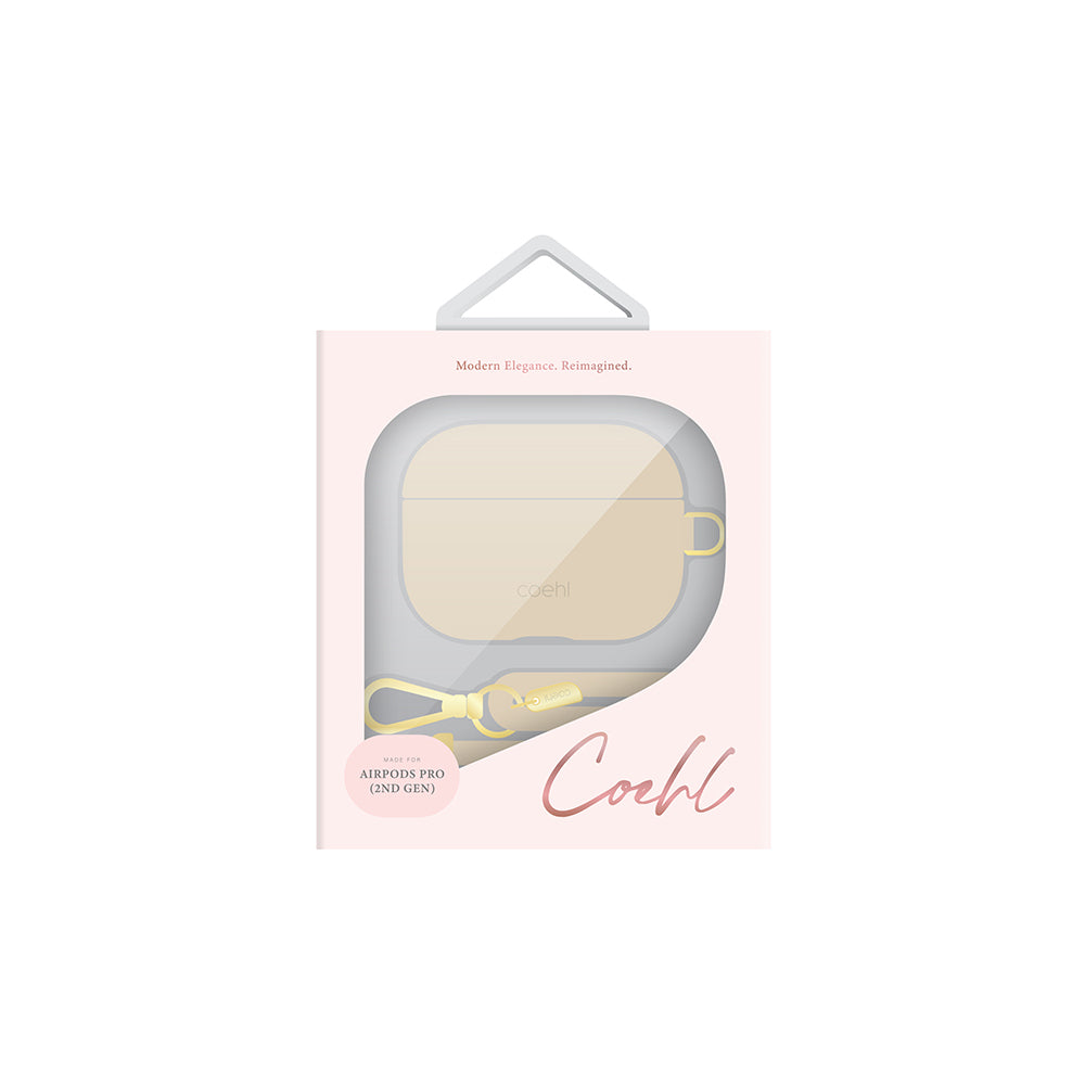 Apple Airpods Pro 2 Case with Strap Coehl Haven Cover Cream
