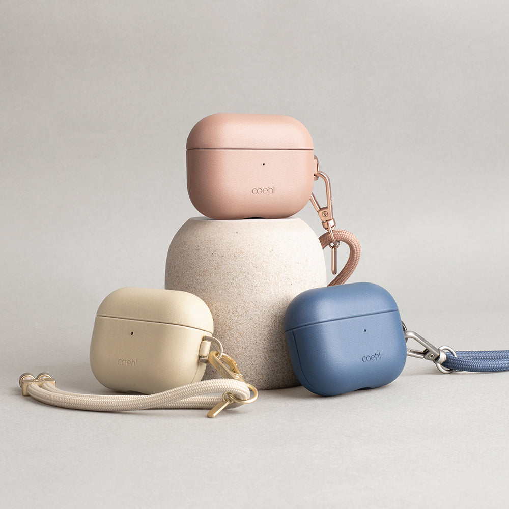 Apple Airpods Pro 2 Kılıf Askı Aparatlı Coehl Haven Kapak Krem