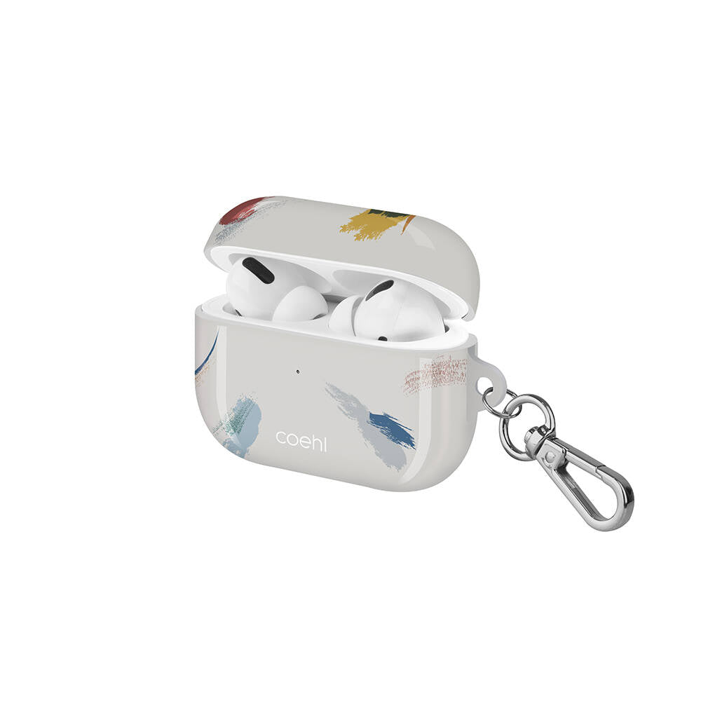 Apple Airpods Pro Case Brush Paint Patterned Coehl Reverie Cover Gray