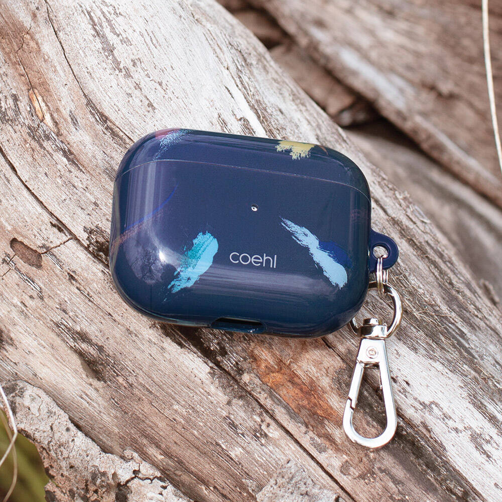 Apple Airpods Pro Case Brush Paint Patterned Coehl Reverie Cover Blue